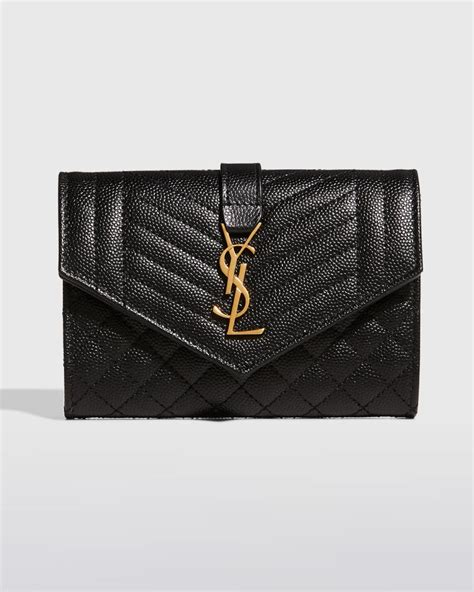 ysl envelope wallet quilted|YSL wallet price.